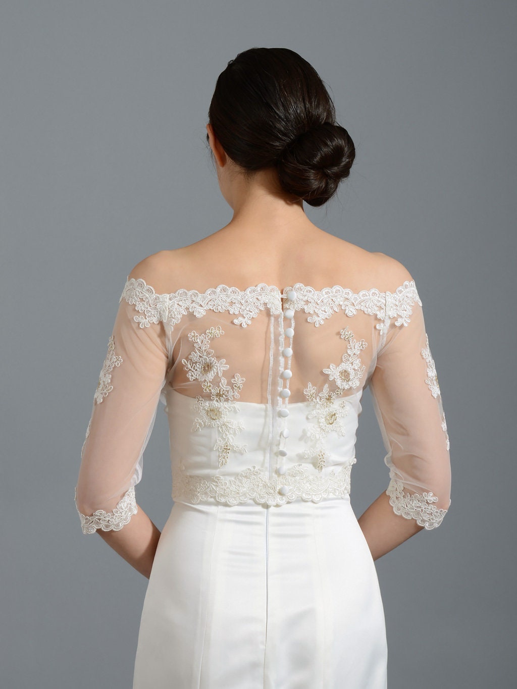 Plus Size lace Bridal Off-Shoulder , Lace wedding jacket, Bolero shrug, offers jacket /bridal lace top