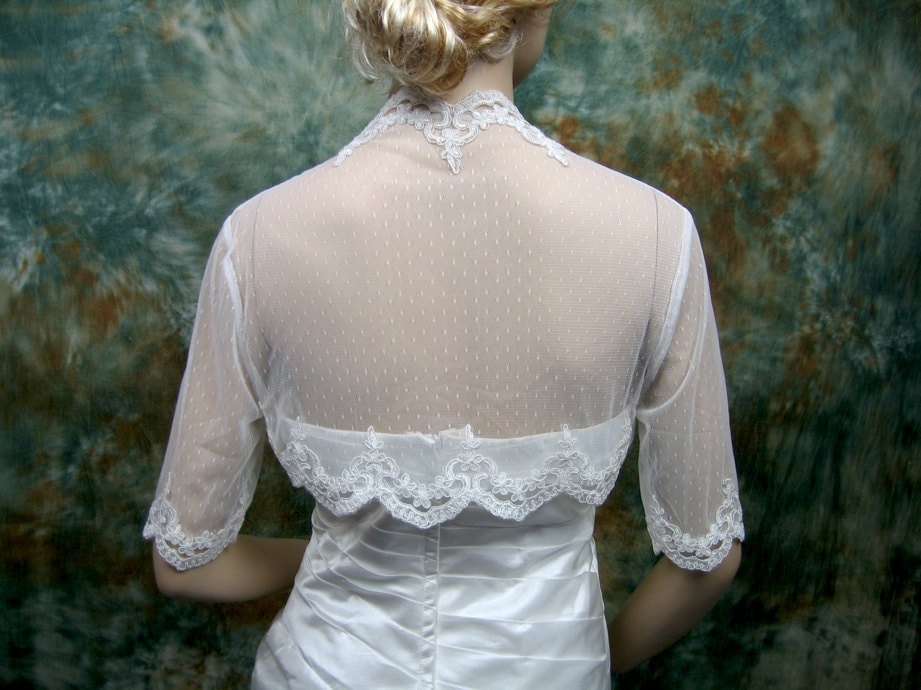 lace bolero, lace shrug, wedding bolero, ivory bolero, bridal shrug, bolero jacket, bridal bolero, bridal jacket, lace bolero jacket