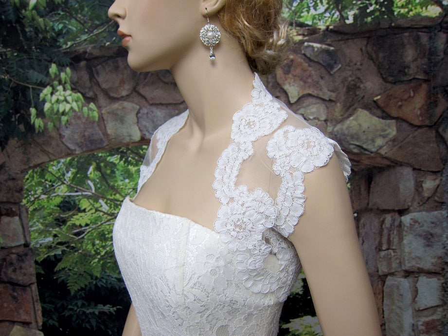 Wedding bolero, wedding jacket, lace bolero, bridal bolero, alencon lace bolero jacket