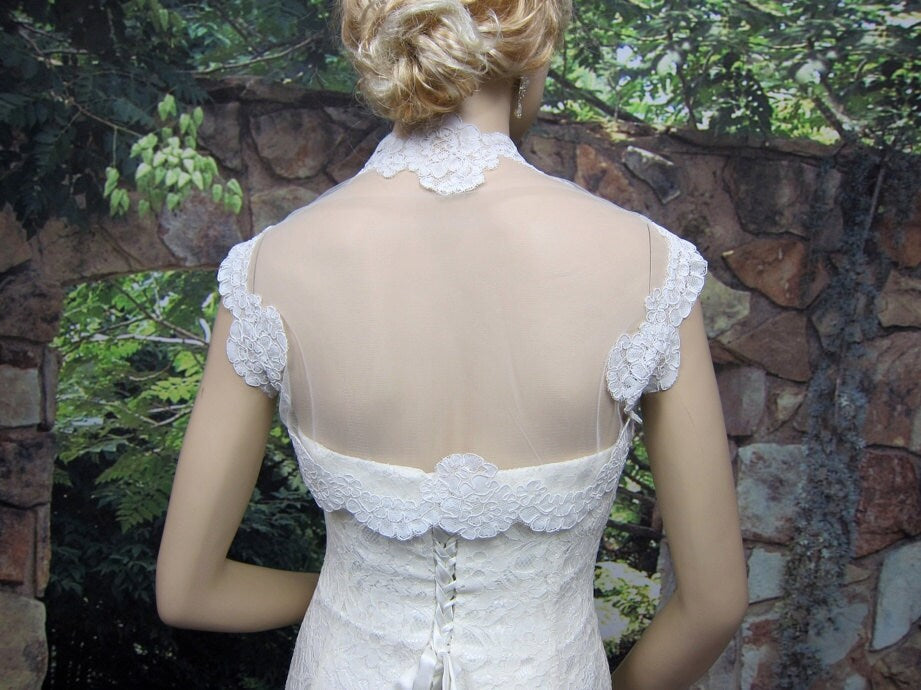 Wedding bolero, wedding jacket, lace bolero, bridal bolero, alencon lace bolero jacket