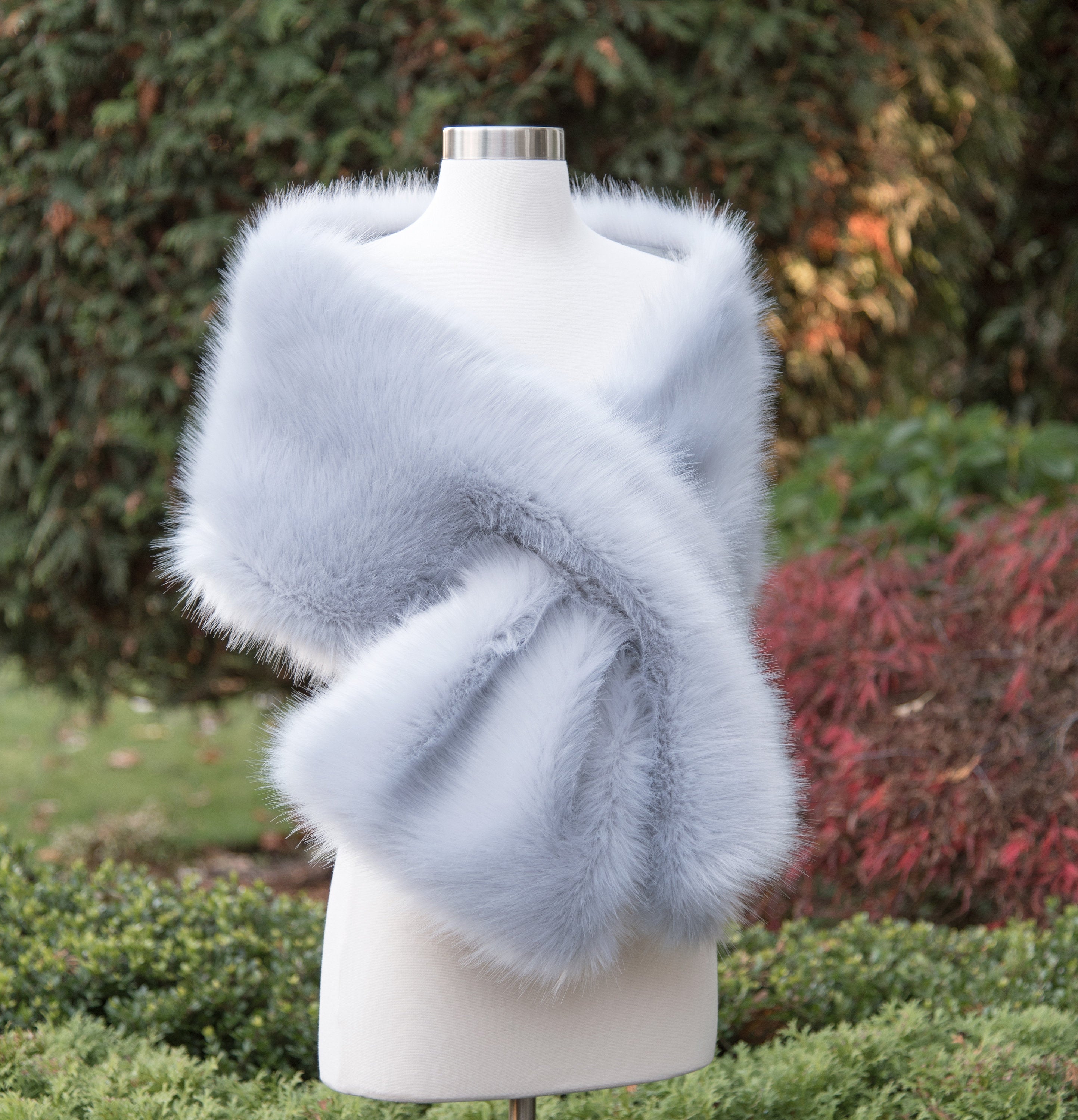 Faux fur wrap on sale