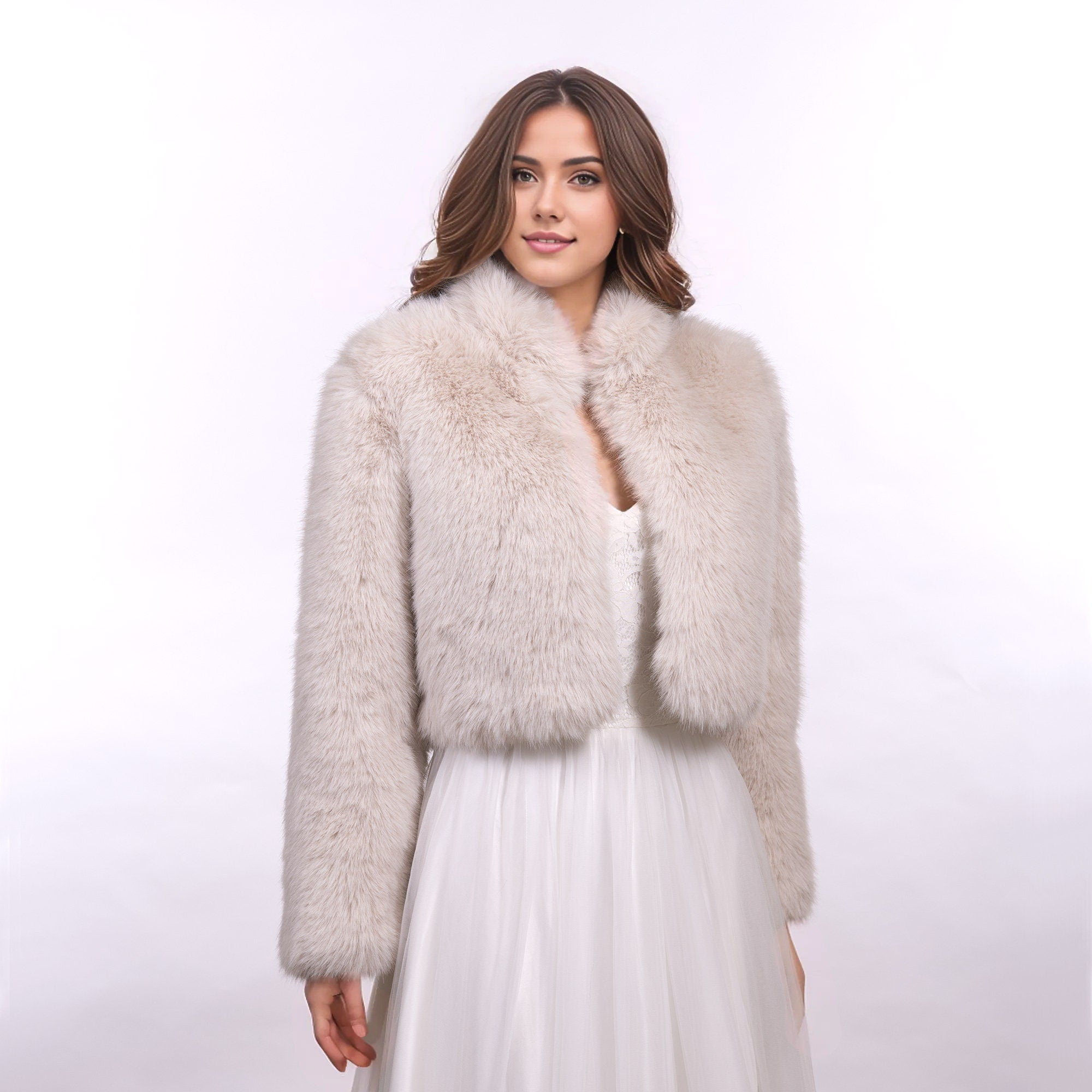 Blush fur jacket orders