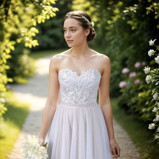 Ivory beaded lace bridal corset bridal separates